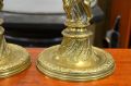 Pair of brass candlesticks Thumbnail 3