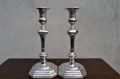Pair silver candlesticks Thumbnail 4
