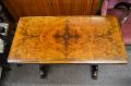 Victorian burr-walnut card table Thumbnail 4