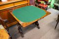Victorian burr-walnut card table Thumbnail 3