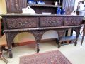 Victorian carved oak dresser Thumbnail 2