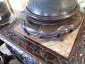 19th century chinese cloisonne vase on carved stand Thumbnail 3