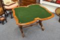 Victorian burr walnut card table Thumbnail 3