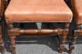 Set of six oak dining chairs Thumbnail 4