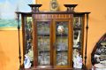 Art nouveau mahogany display cabinet Thumbnail 3