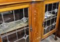 Art nouveau mahogany display cabinet Thumbnail 4