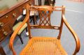 Victorian painted satinwood armchair Thumbnail 2