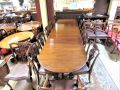 1920s mahogany triple pedestal table Thumbnail 3