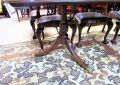 1920s mahogany triple pedestal table Thumbnail 4