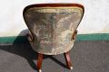 Victorian mahogany low chair Thumbnail 4