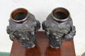 Pair 19th century japanese bronze vases Thumbnail 3