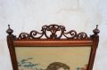 Victorian mahogany tapestry fire screen Thumbnail 4