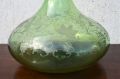 Victorian etched green glass whiskey  decanter Thumbnail 2