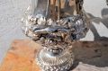 Two irish silver twin handled vases Thumbnail 2