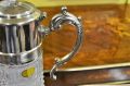 Cut glass silver plated claret jug Thumbnail 4