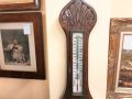 Edwardian oak cased barometer  Thumbnail 3