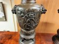 Pair of japanese bronze vases Thumbnail 2