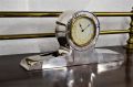 Edwardian plated mantle clock Thumbnail 2