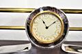 Edwardian plated mantle clock Thumbnail 3