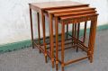 Nest of four mahogany tables Thumbnail 2