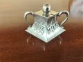 Chinese silver mustard pot Thumbnail 1