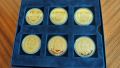 Set of six gold plated coins Thumbnail 2