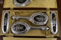 Silver five piece dressing table set Thumbnail 3