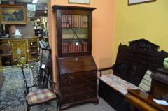 Georgian mahogany bureau  Thumbnail 2