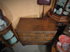 19th century mahogany chest Thumbnail 3
