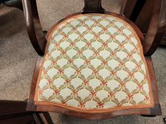 Pair of edwardian mahogany chairs Thumbnail 3