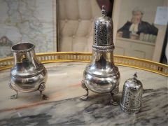 Pair of silver castors Thumbnail 2