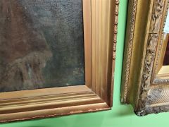 19th century large gilt framed oil painting Thumbnail 3
