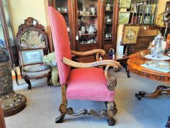 Giltwood  & oak armchair Thumbnail 3