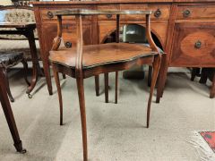 Late 19th century mahogany two tier table with inlay Thumbnail 3