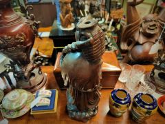 Chinese hardwood figure Thumbnail 3