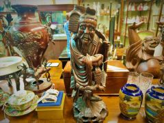 Chinese hardwood figure Thumbnail 4