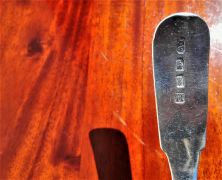 Georgian irish silver ladle Thumbnail 3
