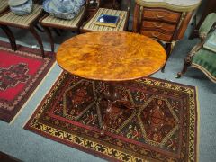 Victorian burr-walnut table Thumbnail 4