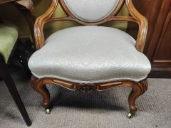 Victorian mahogany armchair Thumbnail 3