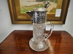 Continental silver mounted claret jug Thumbnail 1