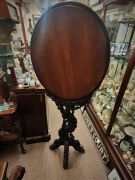19th century chinese cherrywood carved framed mirror Thumbnail 3