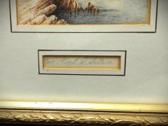 Gilt framed watercolour by j.w.carey Thumbnail 3