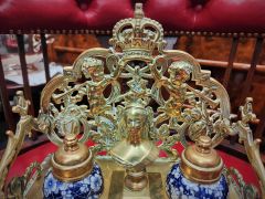 Victorian brass ink stand Thumbnail 3