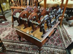 Victorian mahogany canterbury Thumbnail 3