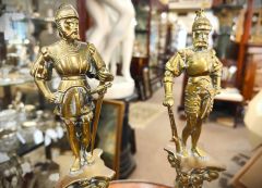 Pair of brass figures  Thumbnail 3
