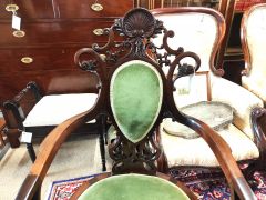 Edwardian mahogany armchair Thumbnail 2