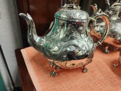 Victorian four piece plated silver tea set Thumbnail 3
