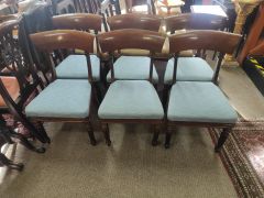 Set of six 19th century mahogany armchairs Thumbnail 3