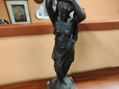 Late 19th century spelter clock  Thumbnail 3