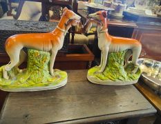 Pair staffordshire dogs Thumbnail 3